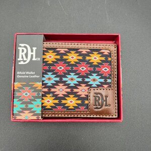 Red Dirt Hat Co Leather Bifold Wallet